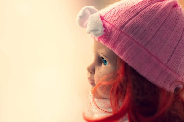 Girl Hat Girl Beautiful Hat Dress Beautiful Doll Beautiful Girl — Stock Photo, Image