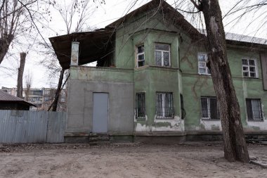 eski ev, vintage mimari mahvetti