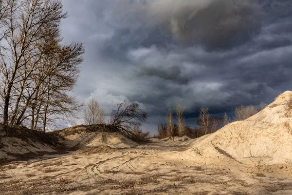 Very Beautiful Landscape Spring Sky Storm — Stock Photo, Image