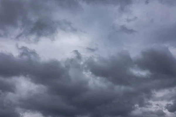 Dramático Cielo Nublado Oscuro Antes Tormenta — Foto de Stock
