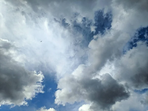 Красиві Білі Хмари Грозові Хмари Небо Перед Грозою — стокове фото