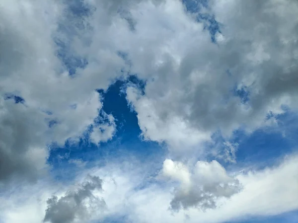 Красиві Білі Хмари Грозові Хмари Небо Перед Грозою — стокове фото