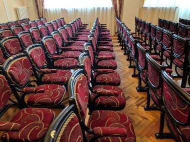 Konferans Salonu, güzel vintage sandalye, tiyatro