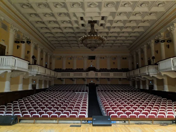 Auditorium Mooie Vintage Stoelen Theater — Stockfoto