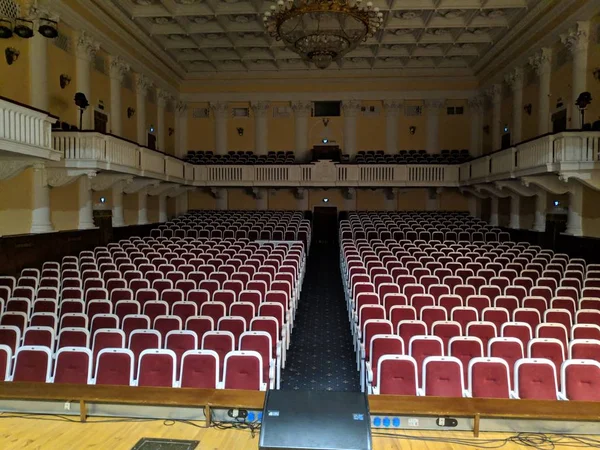 Auditorium Mooie Vintage Stoelen Theater — Stockfoto