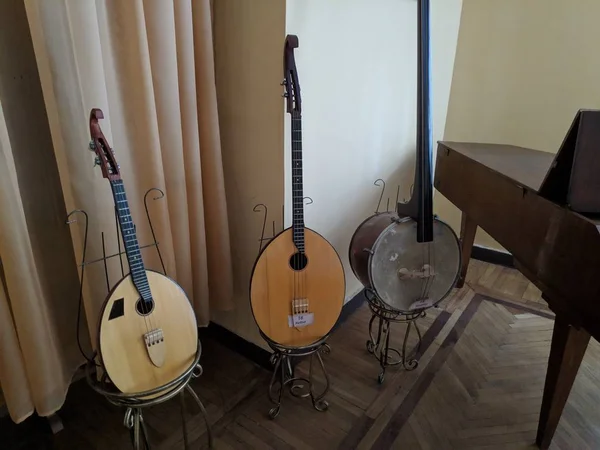 文字列の楽器 Kobza 珍しいギター — ストック写真