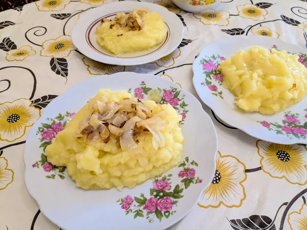 Lezzetli Patates Püresi Yakın Görünümü — Stok fotoğraf