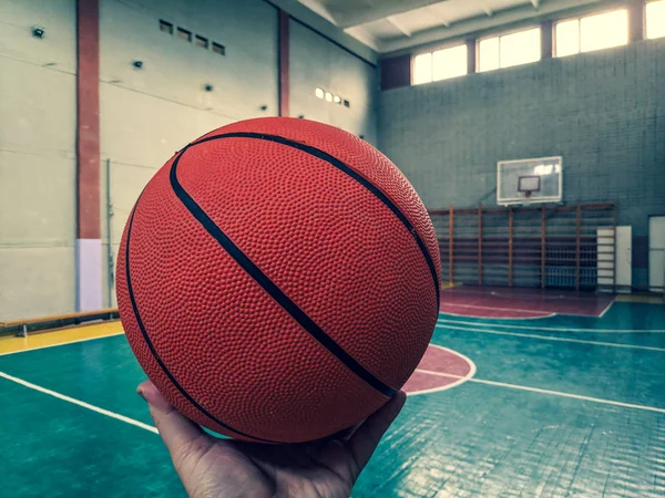Basketball Basketballplatz Ballbesitz — Stockfoto