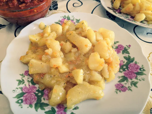 Pommes Terre Délicieuses Nourriture Maison — Photo