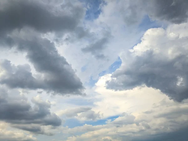 Nuvens Bonitas Céu Antes Tempestade Nuvens Chuva — Fotografia de Stock