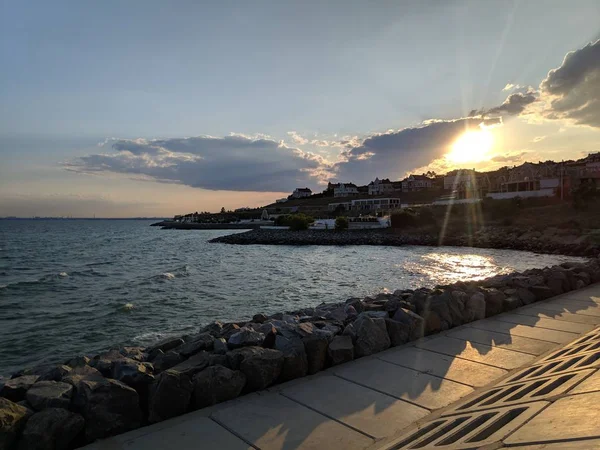 日落的夏季景观 美丽的风景 — 图库照片