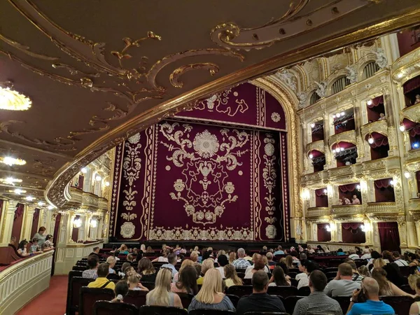 Grote Auditorium Prachtig Theater Binnen — Stockfoto