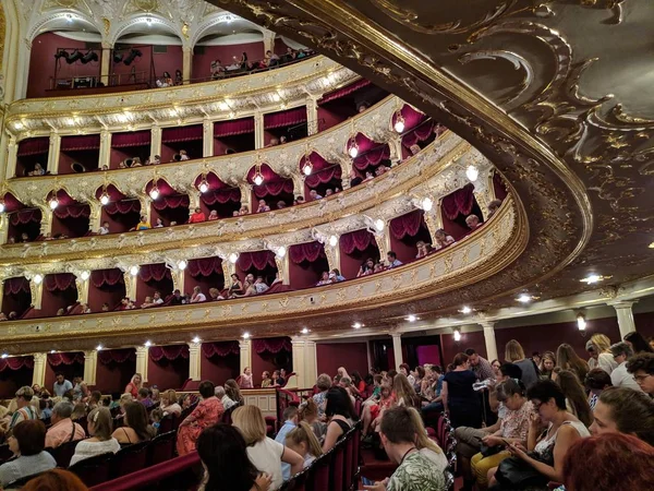 Grote Auditorium Prachtig Theater Binnen — Stockfoto