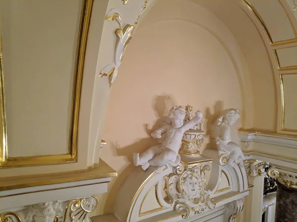 Intérieur Dans Palais Décor Aveugle Sur Les Murs Palais — Photo