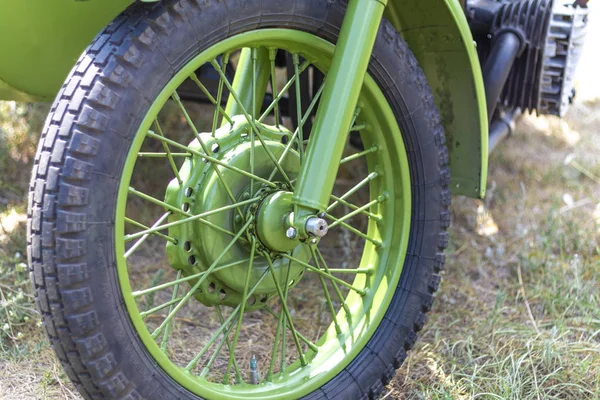 Vintage Wojskowy Motocykl Pliku Sidecar — Zdjęcie stockowe