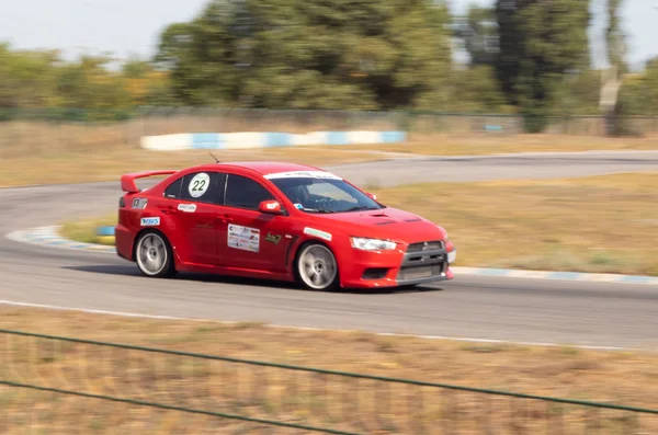 Dnepropetrovsk Cidade Ucrânia Setembro 2019 Corrida Carros Carros Desportivos Supercarros — Fotografia de Stock