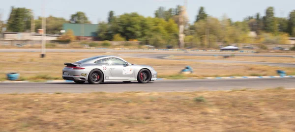 Dnepropetrovsk Cidade Ucrânia Setembro 2019 Corrida Carros Carros Desportivos Supercarros — Fotografia de Stock