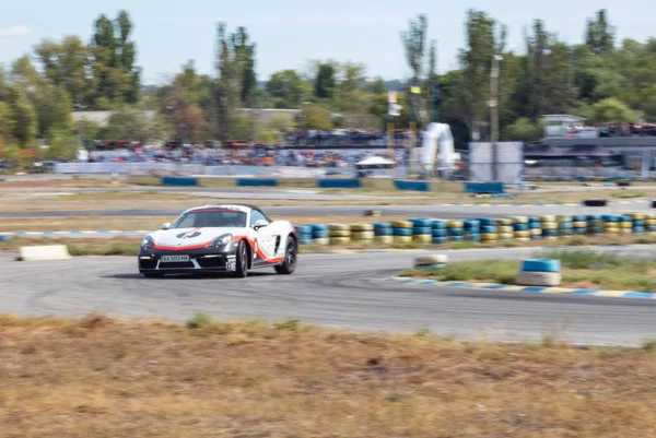 Dnepropetrovsk Ukraine Septembre 2019 Course Voitures Voitures Sport Supercars Grande — Photo