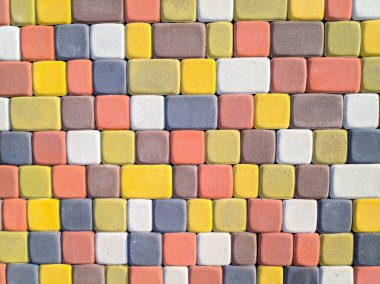 Renkli tuğlalar. tuğla duvar dokusu.
