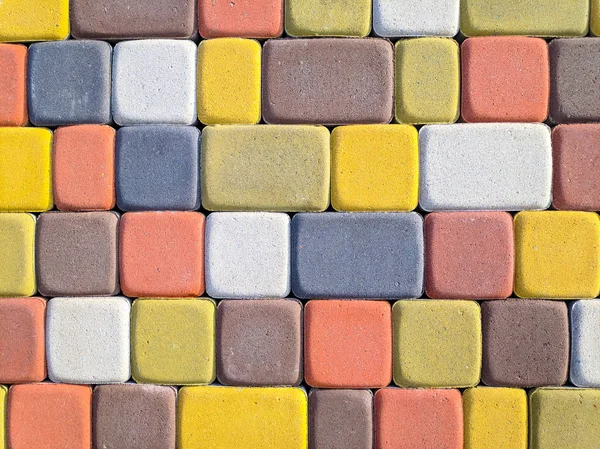 Colored Bricks Brick Wall Texture — Stock Photo, Image