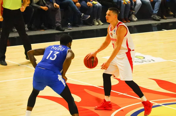 Basketspelare Basketbollens Lekplats — Stockfoto