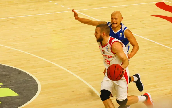 Basketspelare Basketbollens Lekplats — Stockfoto