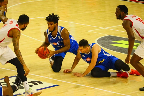 Basketspelare Basketbollens Lekplats — Stockfoto