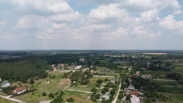 Paisagem Uma Altura Terra Drone — Vídeo de Stock