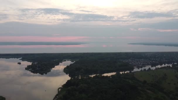 从高处看风景 来自无人机的土地 — 图库视频影像