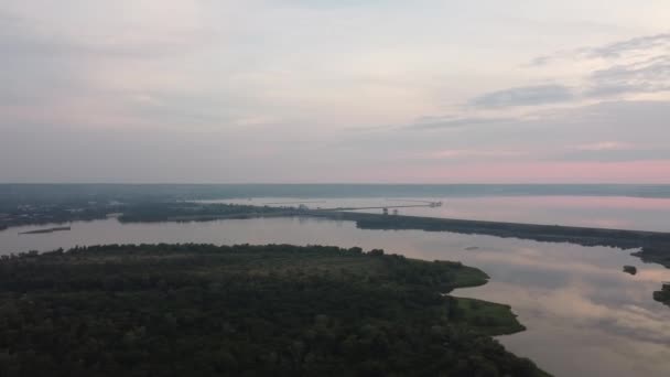 Paisaje Desde Una Altura Tierra Del Dron — Vídeo de stock