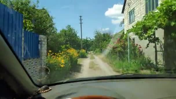 Şofer Maşină Călătorie Mașina — Videoclip de stoc