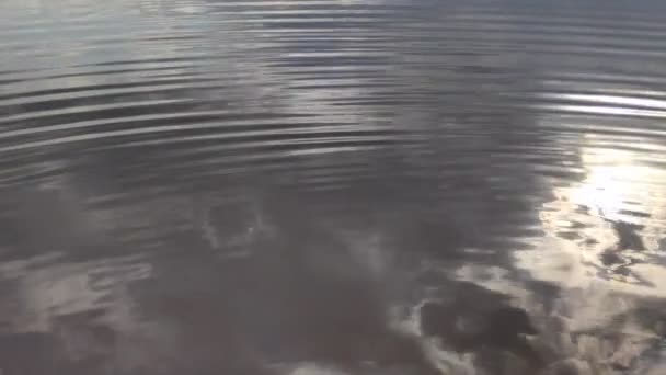 Bella Acqua Riflessione Acqua Piccole Onde Del Mare Oceano — Video Stock