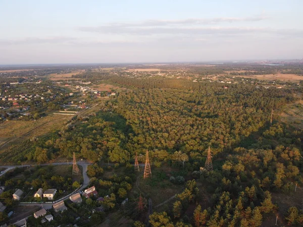 Krajobraz Wysokości Lotu Ziemia Góry Lot Dronem — Zdjęcie stockowe