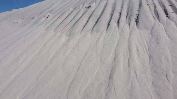 Landschap Met Wit Zand Wit Kwartszand Duinen Woestijnbrahanen — Stockvideo