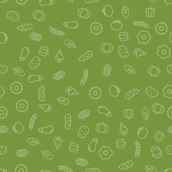 Basit sebze simgesi Seamless modeli. Vektör