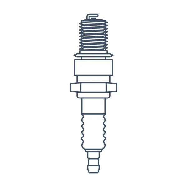 Zapalovací svíčka vektorové logo šablona návrhu. Ikona služby autoparts nebo auto. Vektor — Stockový vektor