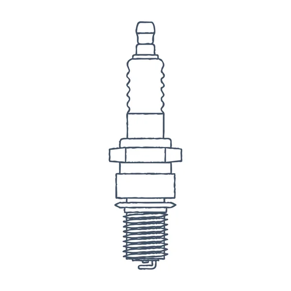 Шаблон векторного логотипа Spark Plug. Автопарки или иконка "Автосервис". Вектор — стоковый вектор