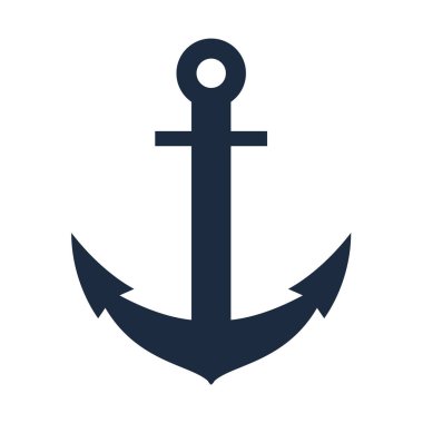 Beyaz arka plan üzerinde izole çapa. Vektör