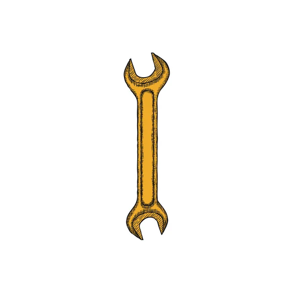 Vintage λογότυπο κλειδιού χέρι σκίτσο που πρότυπο σχεδίασης. Διάνυσμα — Διανυσματικό Αρχείο