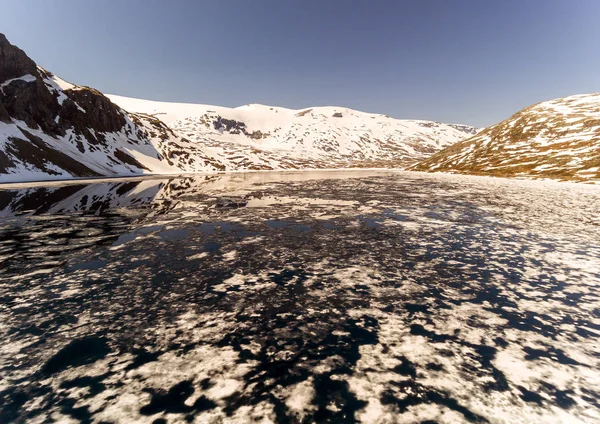 Beautiful Nature Norway natural landscape. Aerial Djupvatne lake. — Stock Photo, Image