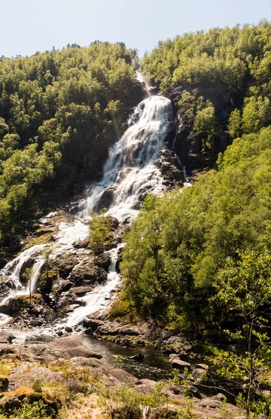 아름 다운 자연 노르웨이 자연 풍경. 공중. — 스톡 사진