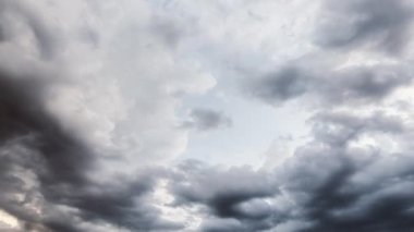 yağmur hareketli hızlı, timelapse bulutlar