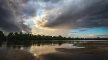 yağmur hareketli hızlı, timelapse bulutlar