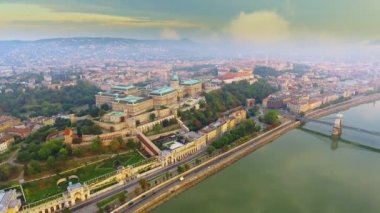 Havadan görüntüleri Budapeşte, Macaristan.
