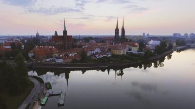 Hava: Wroclaw, Polonya Katedrali Adası