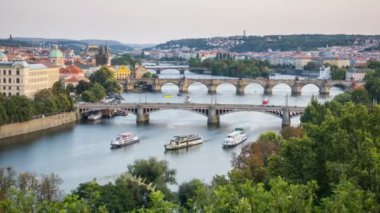 Yaz timelapse Prag, Çek Cumhuriyeti.