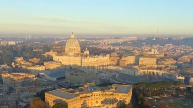 Roma manzarası cityscape Vatikan İtalya ile havadan görünümü