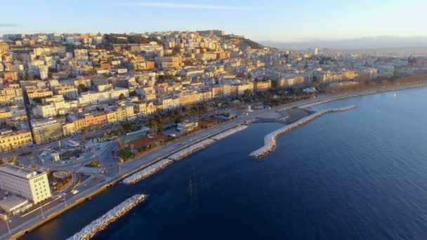 Vista aérea de Nápoles. Italia — Vídeos de Stock