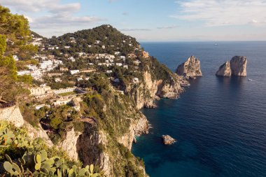 Capri, İtalya için havadan görünümü