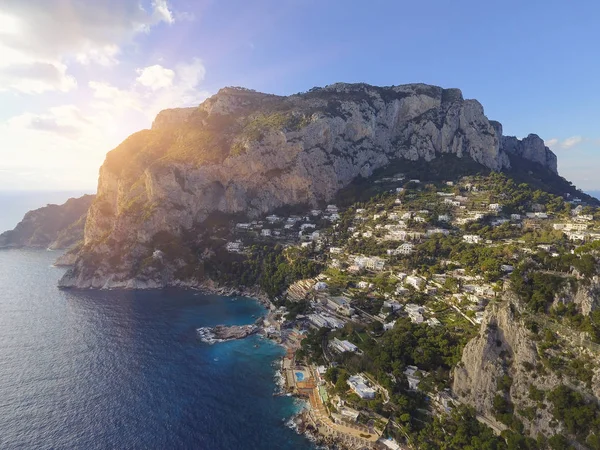 Luchtfoto in Capri, Italië — Stockfoto